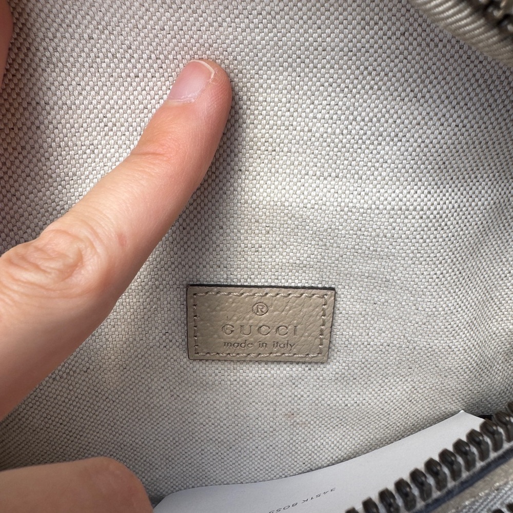 🚫SOLD🚫 Gucci GG Supreme Belt Bag White Oatmeal - Picture 5 of 6